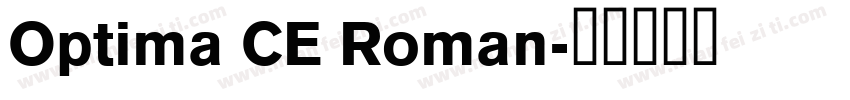 Optima CE Roman字体转换